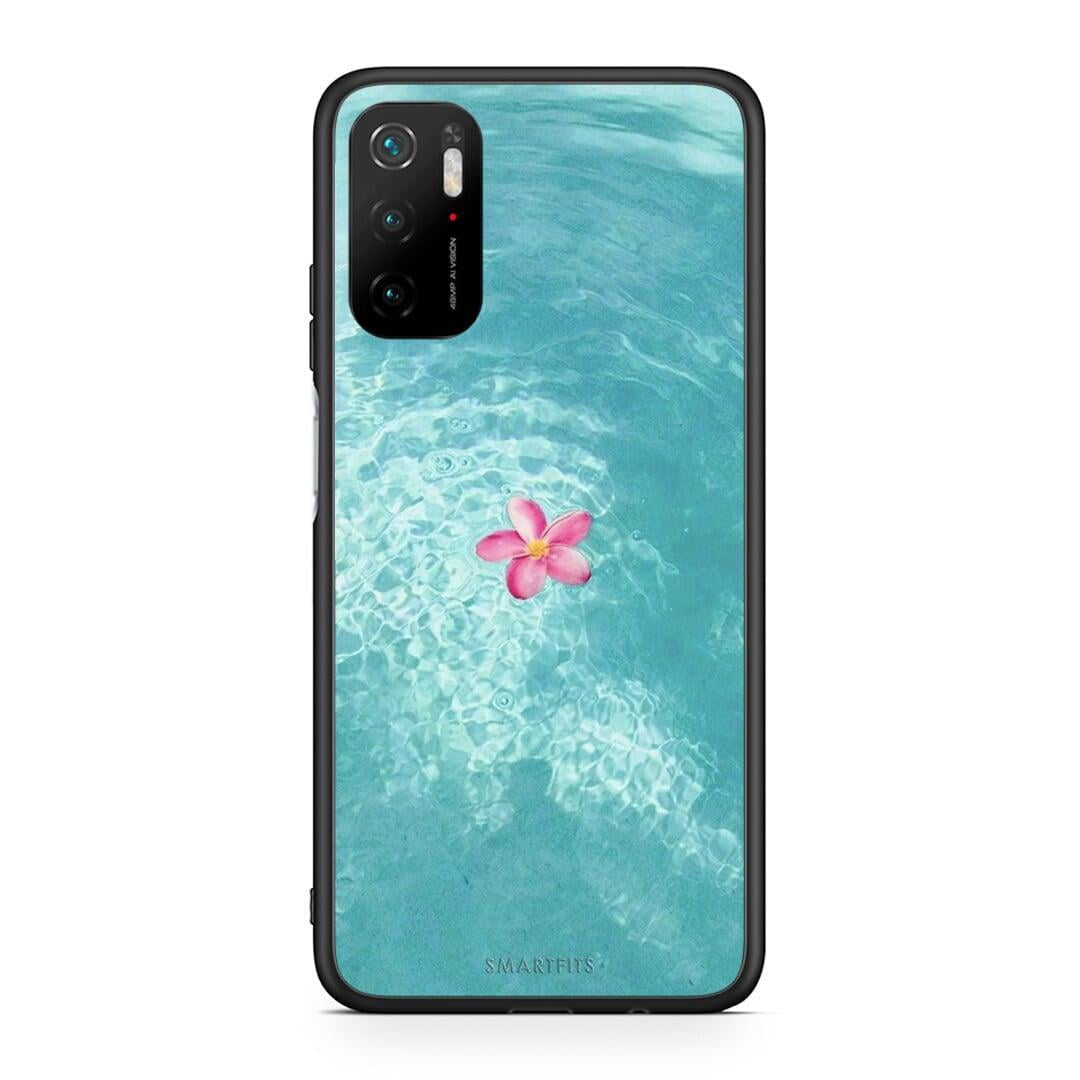 Xiaomi Redmi Note 10 5G Water Flower Θήκη από τη Smartfits με σχέδιο στο πίσω μέρος και μαύρο περίβλημα | Smartphone case with colorful back and black bezels by Smartfits