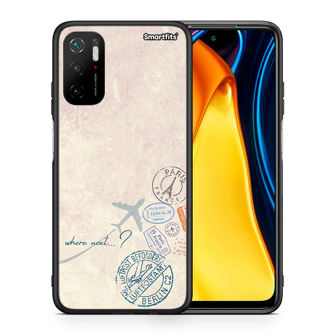 Θήκη Xiaomi Redmi Note 10 5G Where Next από τη Smartfits με σχέδιο στο πίσω μέρος και μαύρο περίβλημα | Xiaomi Redmi Note 10 5G Where Next case with colorful back and black bezels