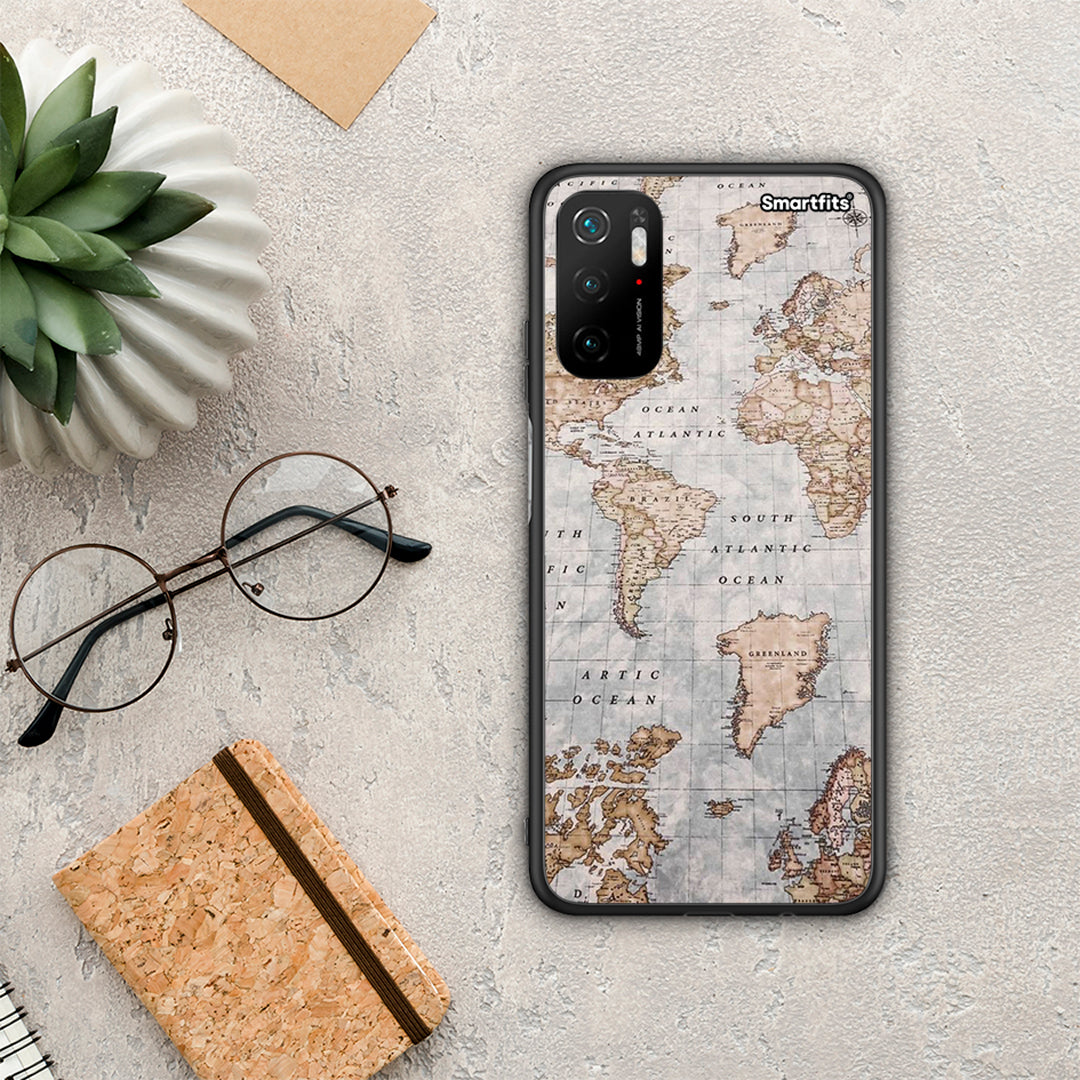 World Map - Xiaomi Redmi Note 10 5G case