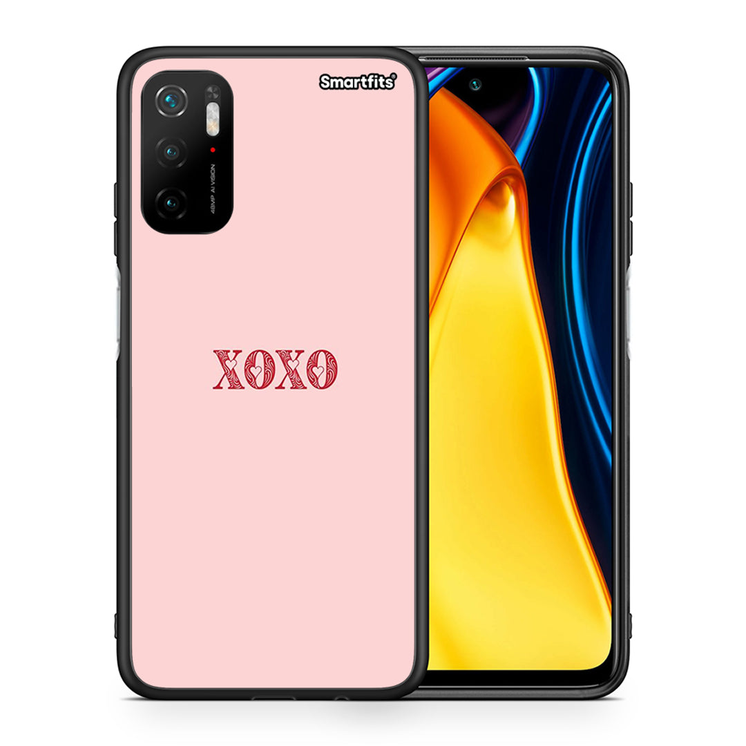 Θήκη Xiaomi Redmi Note 10 5G/Poco M3 Pro XOXO Love από τη Smartfits με σχέδιο στο πίσω μέρος και μαύρο περίβλημα | Xiaomi Redmi Note 10 5G/Poco M3 Pro XOXO Love case with colorful back and black bezels