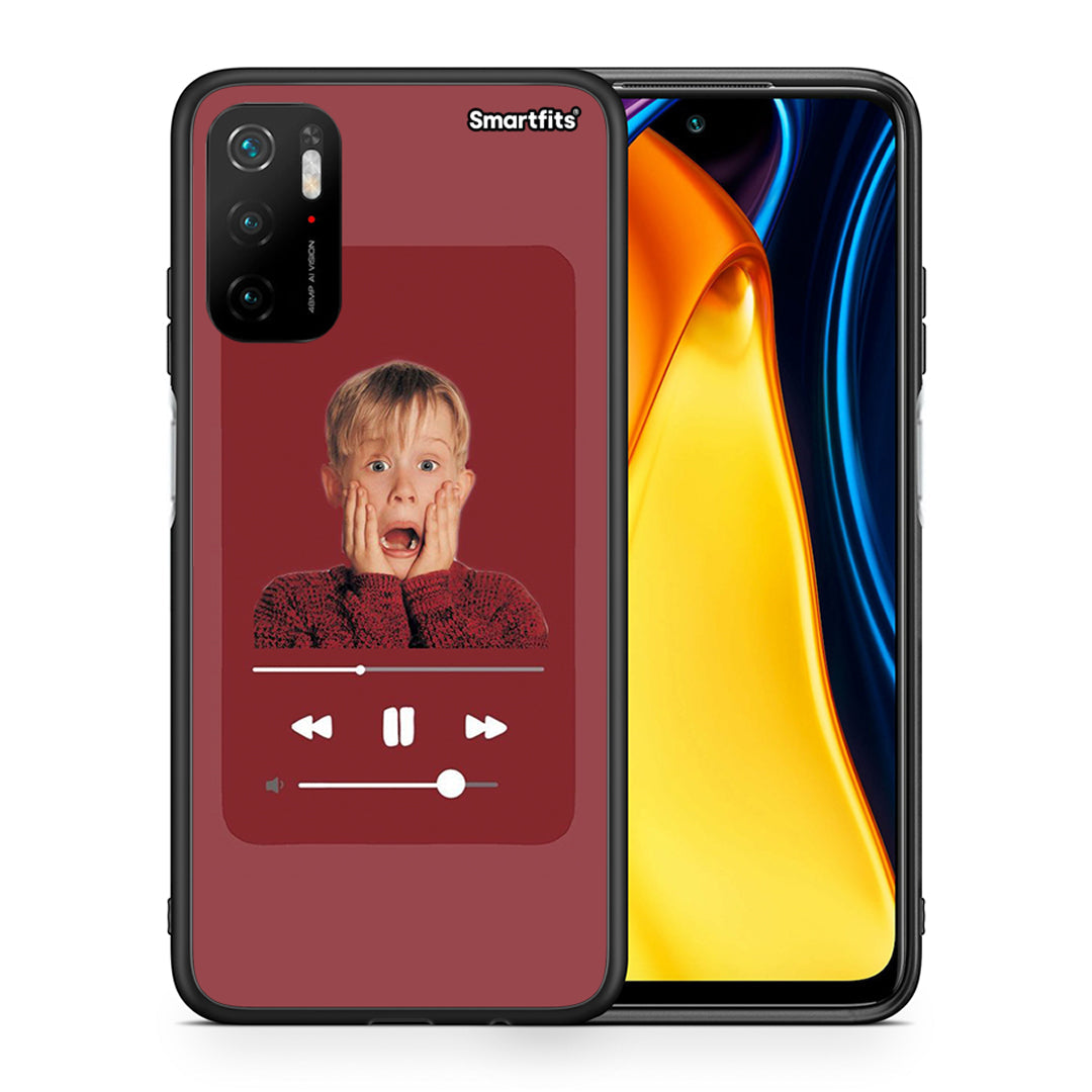 Θήκη Xiaomi Redmi Note 10 5G/Poco M3 Pro Xmas Alone Music από τη Smartfits με σχέδιο στο πίσω μέρος και μαύρο περίβλημα | Xiaomi Redmi Note 10 5G/Poco M3 Pro Xmas Alone Music case with colorful back and black bezels