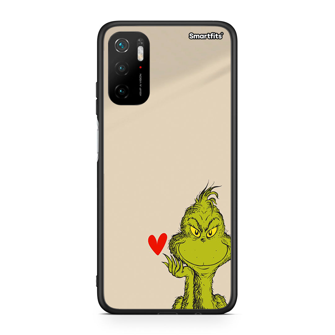 Xiaomi Redmi Note 10 5G/Poco M3 Pro Xmas Grinch θήκη από τη Smartfits με σχέδιο στο πίσω μέρος και μαύρο περίβλημα | Smartphone case with colorful back and black bezels by Smartfits