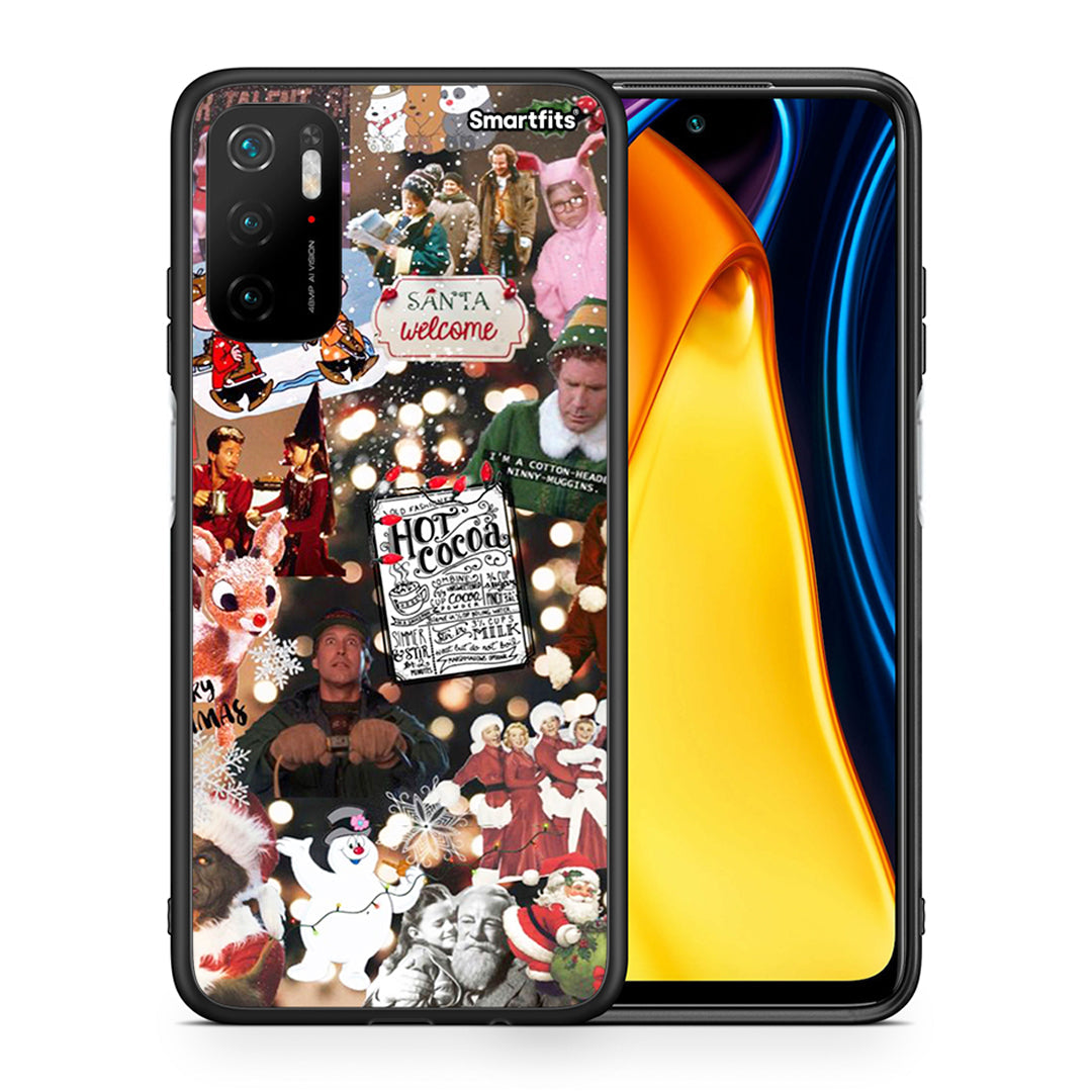 Θήκη Xiaomi Redmi Note 10 5G/Poco M3 Pro Xmas Movies από τη Smartfits με σχέδιο στο πίσω μέρος και μαύρο περίβλημα | Xiaomi Redmi Note 10 5G/Poco M3 Pro Xmas Movies case with colorful back and black bezels