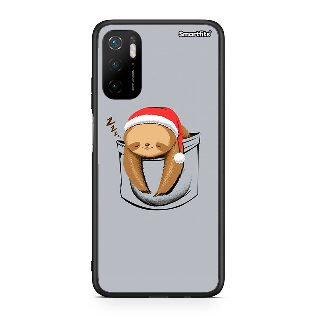 Xiaomi Redmi Note 10 5G/Poco M3 Pro Xmas Zzzz θήκη από τη Smartfits με σχέδιο στο πίσω μέρος και μαύρο περίβλημα | Smartphone case with colorful back and black bezels by Smartfits