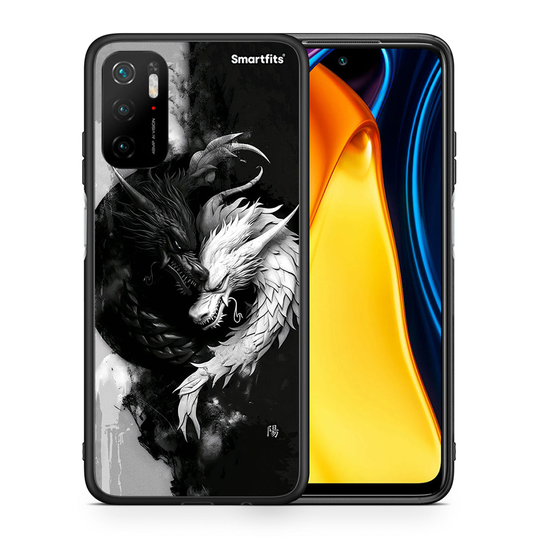 Θήκη Xiaomi Redmi Note 10 5G Yin Yang από τη Smartfits με σχέδιο στο πίσω μέρος και μαύρο περίβλημα | Xiaomi Redmi Note 10 5G Yin Yang case with colorful back and black bezels