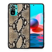 Thumbnail for Θήκη Xiaomi Redmi Note 10 Fashion Snake Animal από τη Smartfits με σχέδιο στο πίσω μέρος και μαύρο περίβλημα | Xiaomi Redmi Note 10 Fashion Snake Animal case with colorful back and black bezels