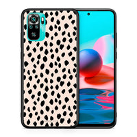 Thumbnail for Θήκη Xiaomi Redmi Note 10 New Polka Dots από τη Smartfits με σχέδιο στο πίσω μέρος και μαύρο περίβλημα | Xiaomi Redmi Note 10 New Polka Dots case with colorful back and black bezels