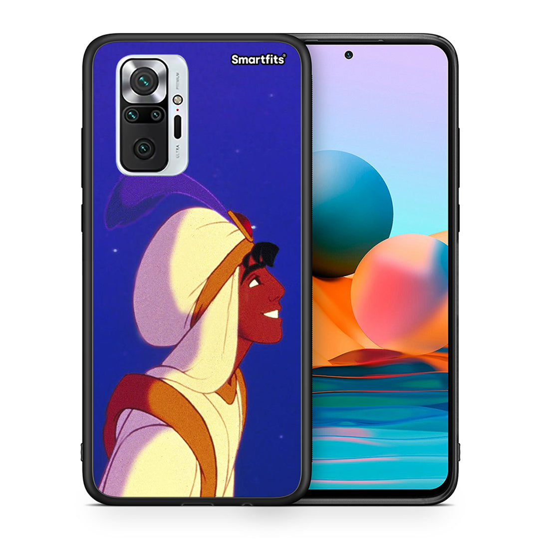 Θήκη Xiaomi Redmi Note 10 Pro Alladin And Jasmine Love 1 από τη Smartfits με σχέδιο στο πίσω μέρος και μαύρο περίβλημα | Xiaomi Redmi Note 10 Pro Alladin And Jasmine Love 1 case with colorful back and black bezels