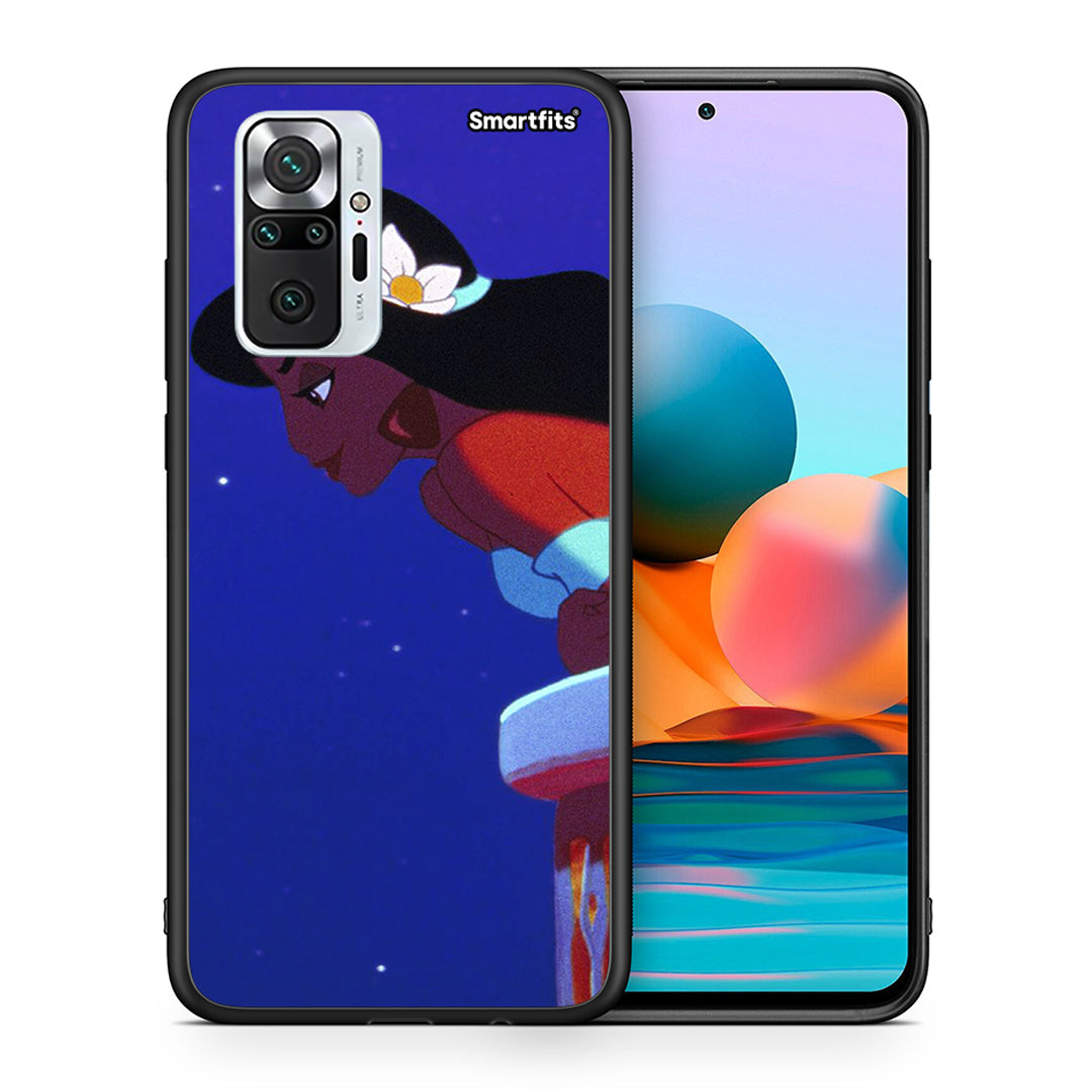 Θήκη Xiaomi Redmi Note 10 Pro Alladin And Jasmine Love 2 από τη Smartfits με σχέδιο στο πίσω μέρος και μαύρο περίβλημα | Xiaomi Redmi Note 10 Pro Alladin And Jasmine Love 2 case with colorful back and black bezels