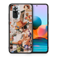 Thumbnail for Θήκη Xiaomi Redmi Note 10 Pro Anime Collage από τη Smartfits με σχέδιο στο πίσω μέρος και μαύρο περίβλημα | Xiaomi Redmi Note 10 Pro Anime Collage case with colorful back and black bezels