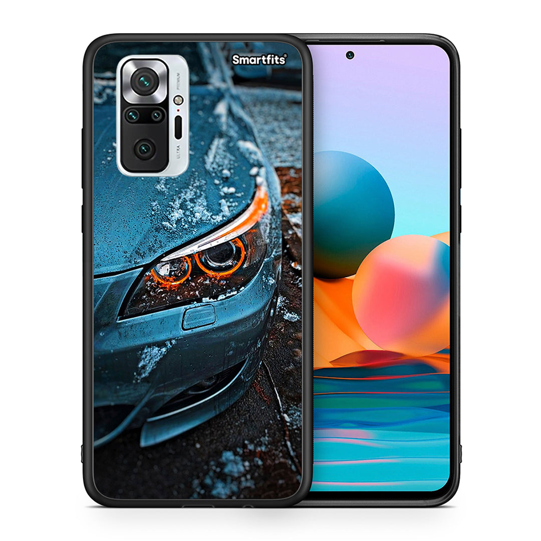 Θήκη Xiaomi Redmi Note 10 Pro Bmw E60 από τη Smartfits με σχέδιο στο πίσω μέρος και μαύρο περίβλημα | Xiaomi Redmi Note 10 Pro Bmw E60 case with colorful back and black bezels