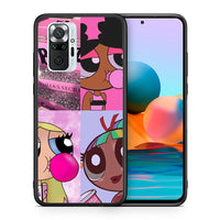Thumbnail for Θήκη Αγίου Βαλεντίνου Xiaomi Redmi Note 10 Pro Bubble Girls από τη Smartfits με σχέδιο στο πίσω μέρος και μαύρο περίβλημα | Xiaomi Redmi Note 10 Pro Bubble Girls case with colorful back and black bezels