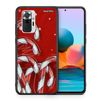 Thumbnail for Θήκη Xiaomi Redmi Note 10 Pro Candy Cane από τη Smartfits με σχέδιο στο πίσω μέρος και μαύρο περίβλημα | Xiaomi Redmi Note 10 Pro Candy Cane case with colorful back and black bezels