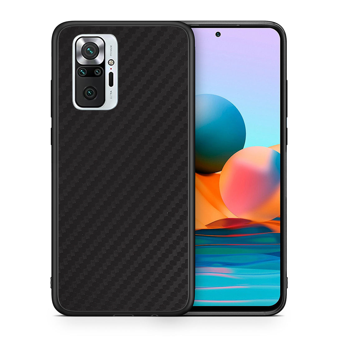 Θήκη Xiaomi Redmi Note 10 Pro Carbon Black από τη Smartfits με σχέδιο στο πίσω μέρος και μαύρο περίβλημα | Xiaomi Redmi Note 10 Pro Carbon Black case with colorful back and black bezels