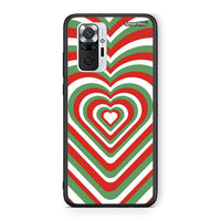 Thumbnail for Xiaomi Redmi Note 10 Pro Christmas Hearts θήκη από τη Smartfits με σχέδιο στο πίσω μέρος και μαύρο περίβλημα | Smartphone case with colorful back and black bezels by Smartfits