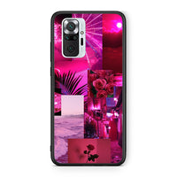 Thumbnail for Xiaomi Redmi Note 10 Pro Collage Red Roses Θήκη Αγίου Βαλεντίνου από τη Smartfits με σχέδιο στο πίσω μέρος και μαύρο περίβλημα | Smartphone case with colorful back and black bezels by Smartfits