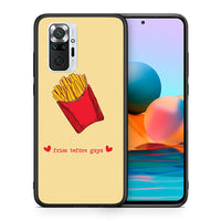 Thumbnail for Θήκη Αγίου Βαλεντίνου Xiaomi Redmi Note 10 Pro Fries Before Guys από τη Smartfits με σχέδιο στο πίσω μέρος και μαύρο περίβλημα | Xiaomi Redmi Note 10 Pro Fries Before Guys case with colorful back and black bezels