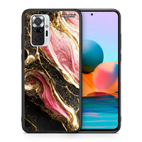 Thumbnail for Θήκη Xiaomi Redmi Note 10 Pro Glamorous Pink Marble από τη Smartfits με σχέδιο στο πίσω μέρος και μαύρο περίβλημα | Xiaomi Redmi Note 10 Pro Glamorous Pink Marble case with colorful back and black bezels