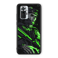 Thumbnail for Xiaomi Redmi Note 10 Pro Green Soldier Θήκη Αγίου Βαλεντίνου από τη Smartfits με σχέδιο στο πίσω μέρος και μαύρο περίβλημα | Smartphone case with colorful back and black bezels by Smartfits