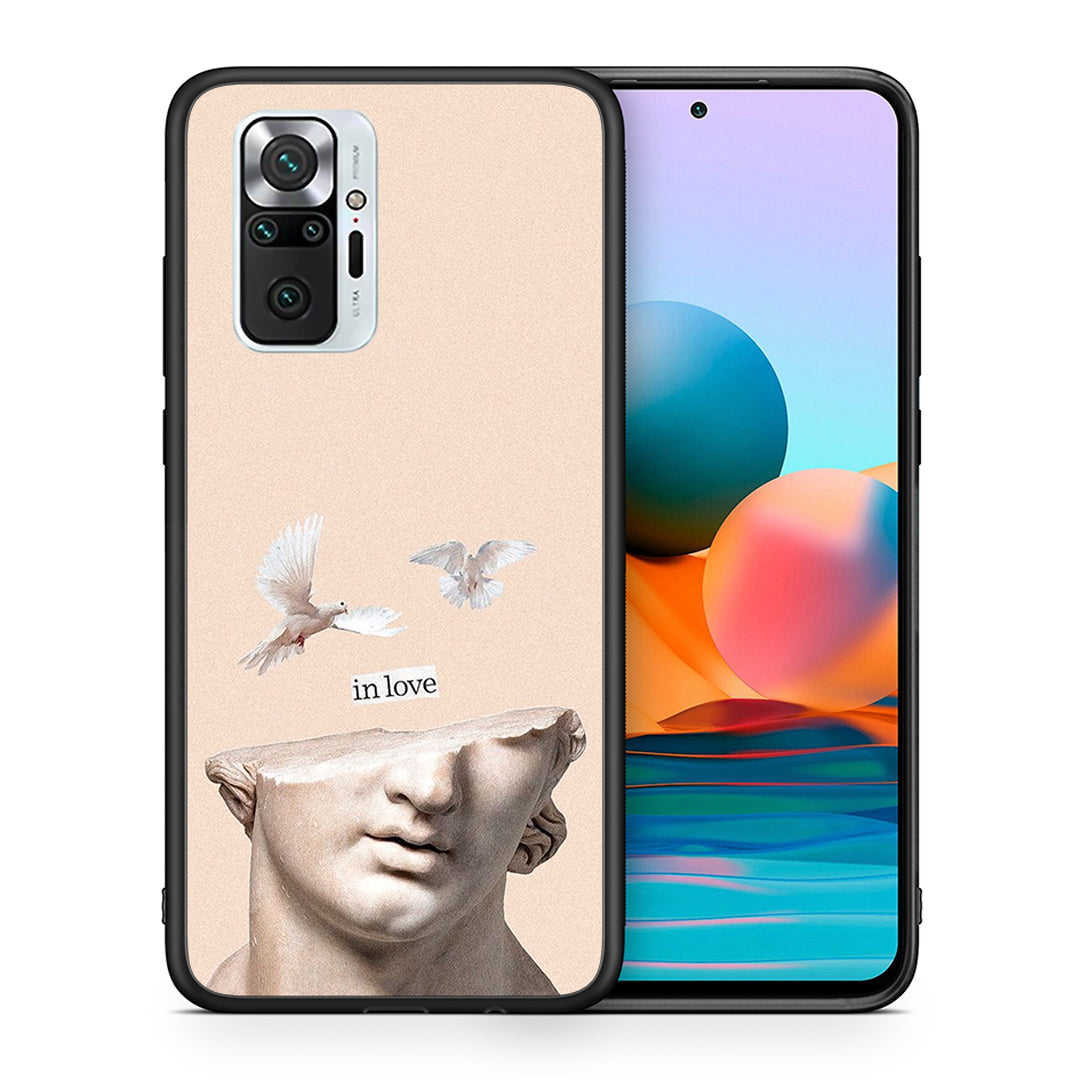 Θήκη Xiaomi Redmi Note 10 Pro In Love από τη Smartfits με σχέδιο στο πίσω μέρος και μαύρο περίβλημα | Xiaomi Redmi Note 10 Pro In Love case with colorful back and black bezels