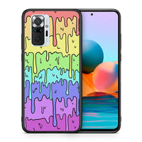 Thumbnail for Θήκη Xiaomi Redmi Note 10 Pro Melting Rainbow από τη Smartfits με σχέδιο στο πίσω μέρος και μαύρο περίβλημα | Xiaomi Redmi Note 10 Pro Melting Rainbow case with colorful back and black bezels