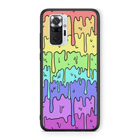 Thumbnail for Xiaomi Redmi Note 10 Pro Melting Rainbow θήκη από τη Smartfits με σχέδιο στο πίσω μέρος και μαύρο περίβλημα | Smartphone case with colorful back and black bezels by Smartfits