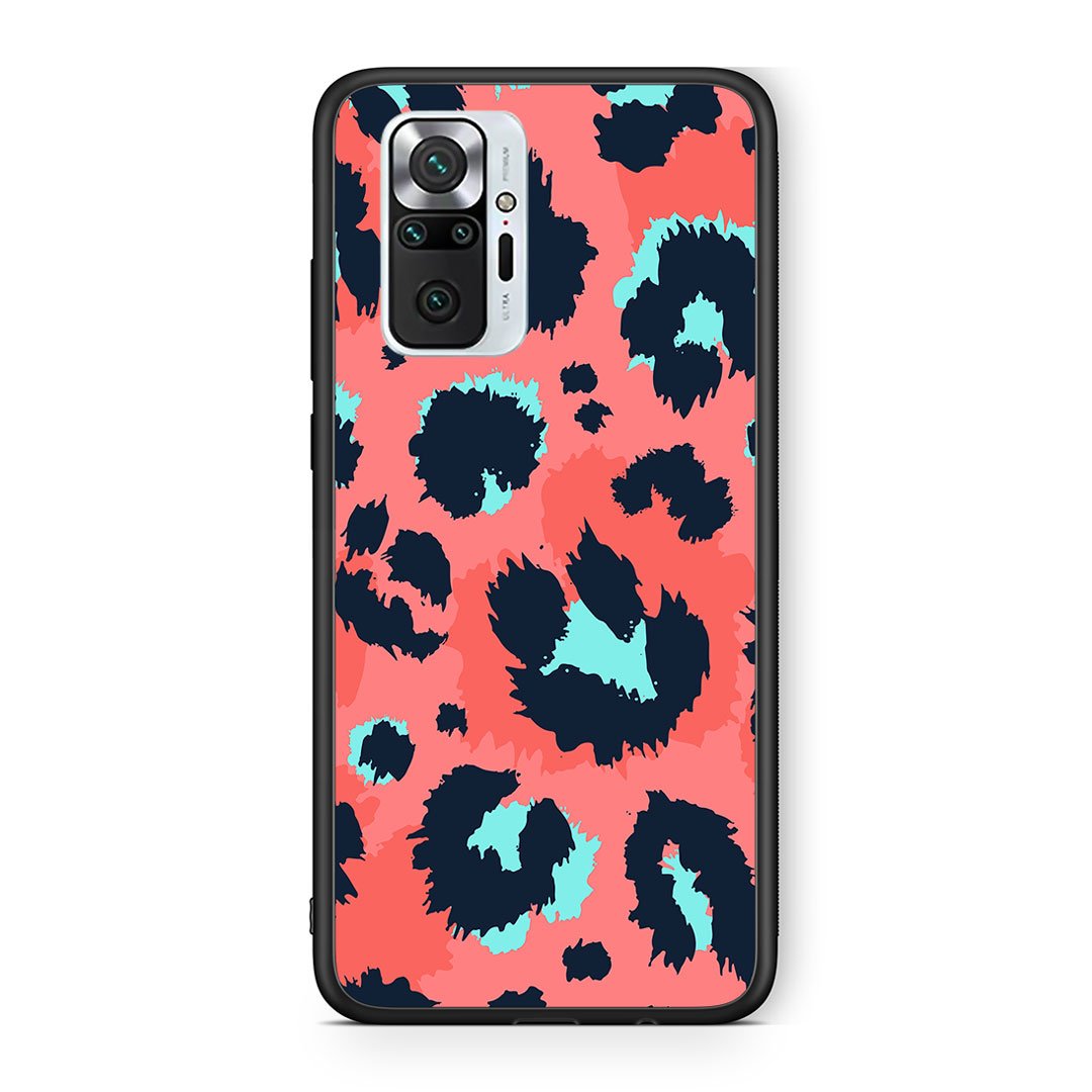 22 - Xiaomi Redmi Note 10 Pro Pink Leopard Animal case, cover, bumper