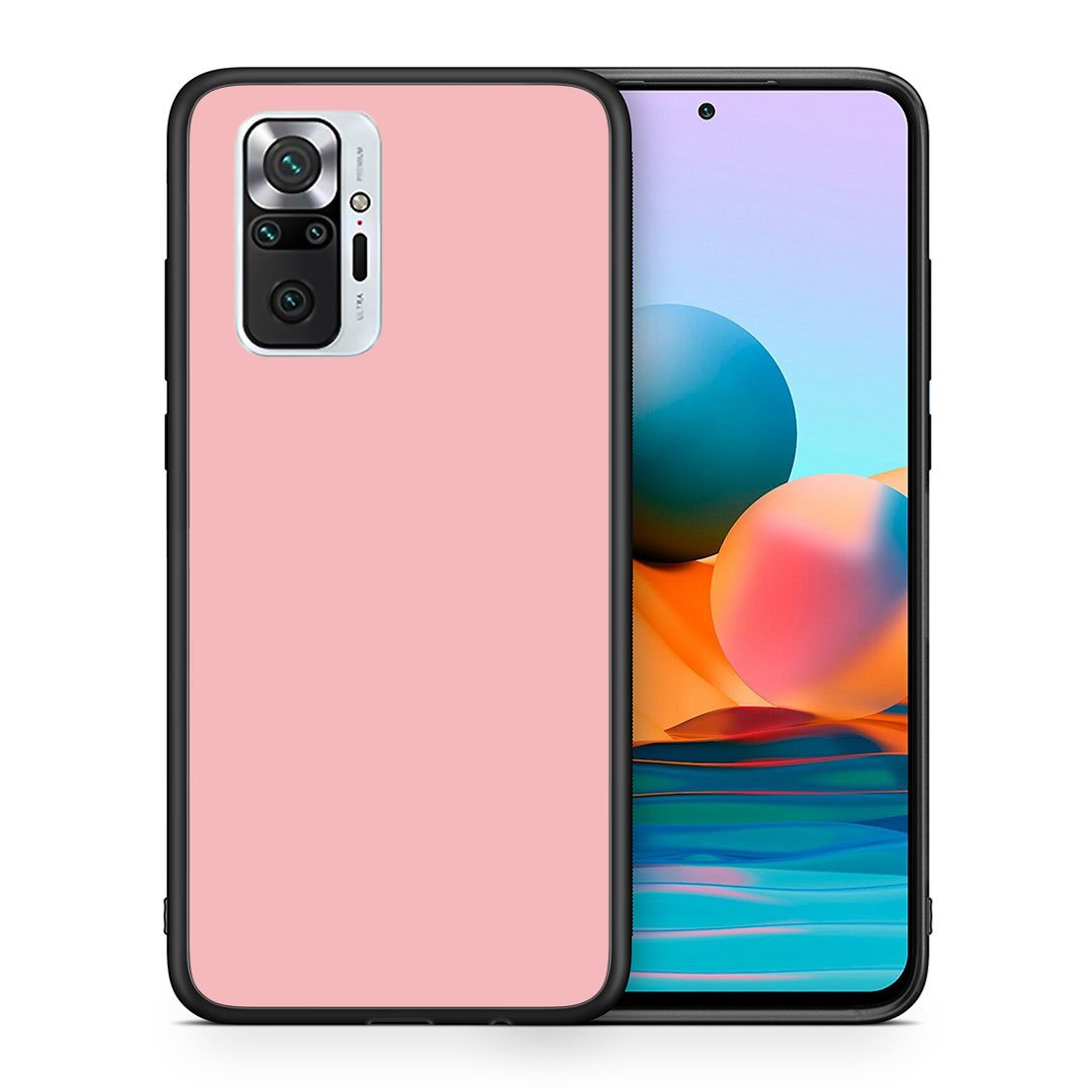 Θήκη Xiaomi Redmi Note 10 Pro Nude Color από τη Smartfits με σχέδιο στο πίσω μέρος και μαύρο περίβλημα | Xiaomi Redmi Note 10 Pro Nude Color case with colorful back and black bezels