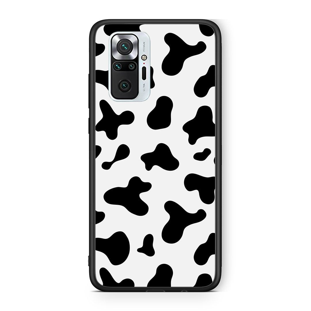 Xiaomi Redmi Note 10 Pro Cow Print θήκη από τη Smartfits με σχέδιο στο πίσω μέρος και μαύρο περίβλημα | Smartphone case with colorful back and black bezels by Smartfits