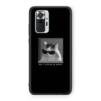 Thumbnail for Xiaomi Redmi Note 10 Pro Meme Cat θήκη από τη Smartfits με σχέδιο στο πίσω μέρος και μαύρο περίβλημα | Smartphone case with colorful back and black bezels by Smartfits