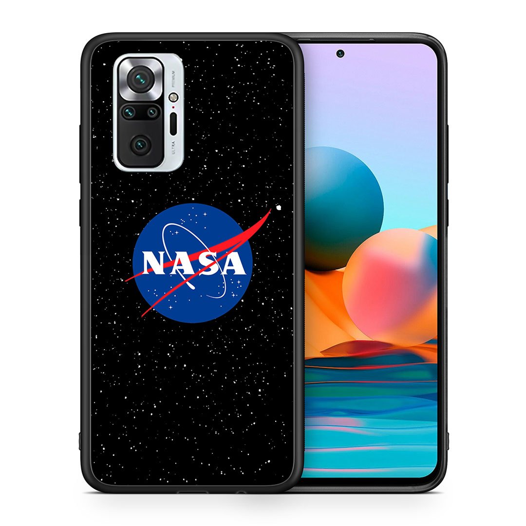 Θήκη Xiaomi Redmi Note 10 Pro NASA PopArt από τη Smartfits με σχέδιο στο πίσω μέρος και μαύρο περίβλημα | Xiaomi Redmi Note 10 Pro NASA PopArt case with colorful back and black bezels