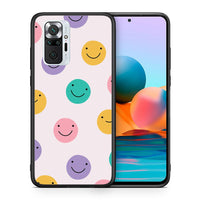 Thumbnail for Θήκη Xiaomi Redmi Note 10 Pro Smiley Faces από τη Smartfits με σχέδιο στο πίσω μέρος και μαύρο περίβλημα | Xiaomi Redmi Note 10 Pro Smiley Faces case with colorful back and black bezels