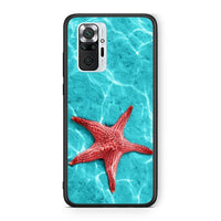 Thumbnail for Xiaomi Redmi Note 10 Pro Red Starfish Θήκη από τη Smartfits με σχέδιο στο πίσω μέρος και μαύρο περίβλημα | Smartphone case with colorful back and black bezels by Smartfits