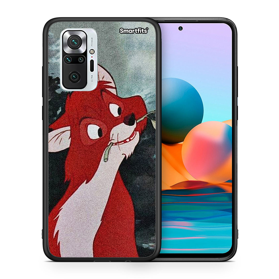 Θήκη Xiaomi Redmi Note 10 Pro Tod And Vixey Love 1 από τη Smartfits με σχέδιο στο πίσω μέρος και μαύρο περίβλημα | Xiaomi Redmi Note 10 Pro Tod And Vixey Love 1 case with colorful back and black bezels