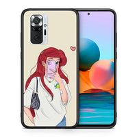 Thumbnail for Θήκη Xiaomi Redmi Note 10 Pro Walking Mermaid από τη Smartfits με σχέδιο στο πίσω μέρος και μαύρο περίβλημα | Xiaomi Redmi Note 10 Pro Walking Mermaid case with colorful back and black bezels