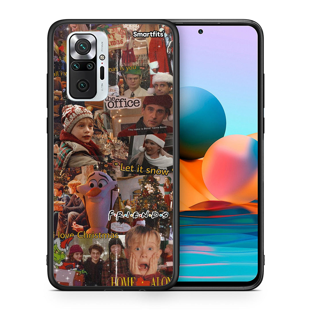 Θήκη Xiaomi Redmi Note 10 Pro Xmas Wishes από τη Smartfits με σχέδιο στο πίσω μέρος και μαύρο περίβλημα | Xiaomi Redmi Note 10 Pro Xmas Wishes case with colorful back and black bezels