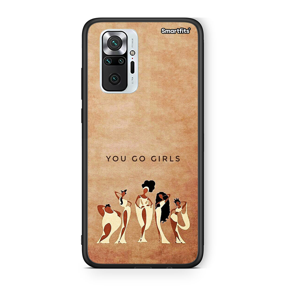 Xiaomi Redmi Note 10 Pro You Go Girl θήκη από τη Smartfits με σχέδιο στο πίσω μέρος και μαύρο περίβλημα | Smartphone case with colorful back and black bezels by Smartfits