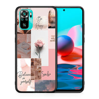 Thumbnail for Θήκη Xiaomi Redmi Note 10 Aesthetic Collage από τη Smartfits με σχέδιο στο πίσω μέρος και μαύρο περίβλημα | Xiaomi Redmi Note 10 Aesthetic Collage case with colorful back and black bezels