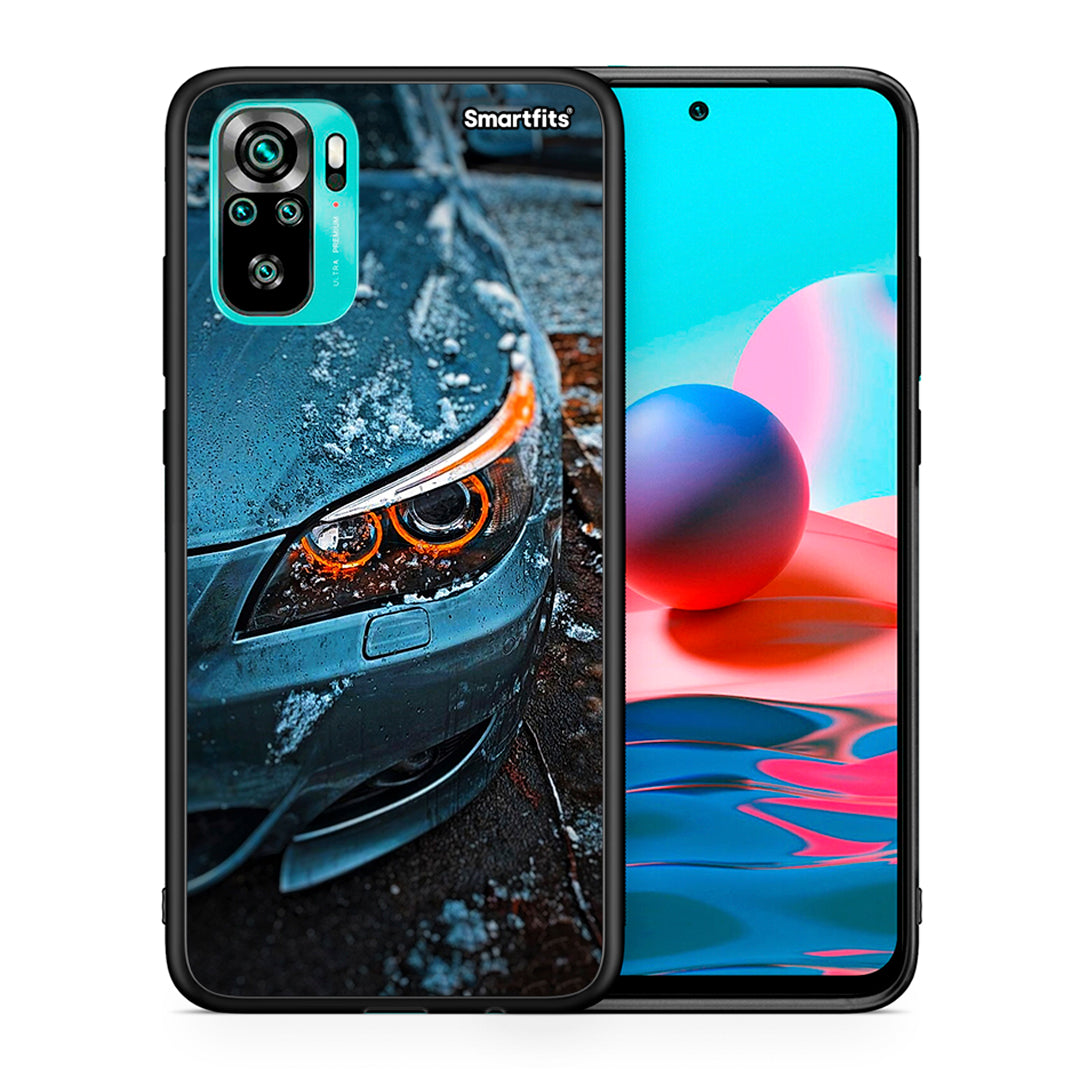 Θήκη Xiaomi Redmi Note 10 Bmw E60 από τη Smartfits με σχέδιο στο πίσω μέρος και μαύρο περίβλημα | Xiaomi Redmi Note 10 Bmw E60 case with colorful back and black bezels