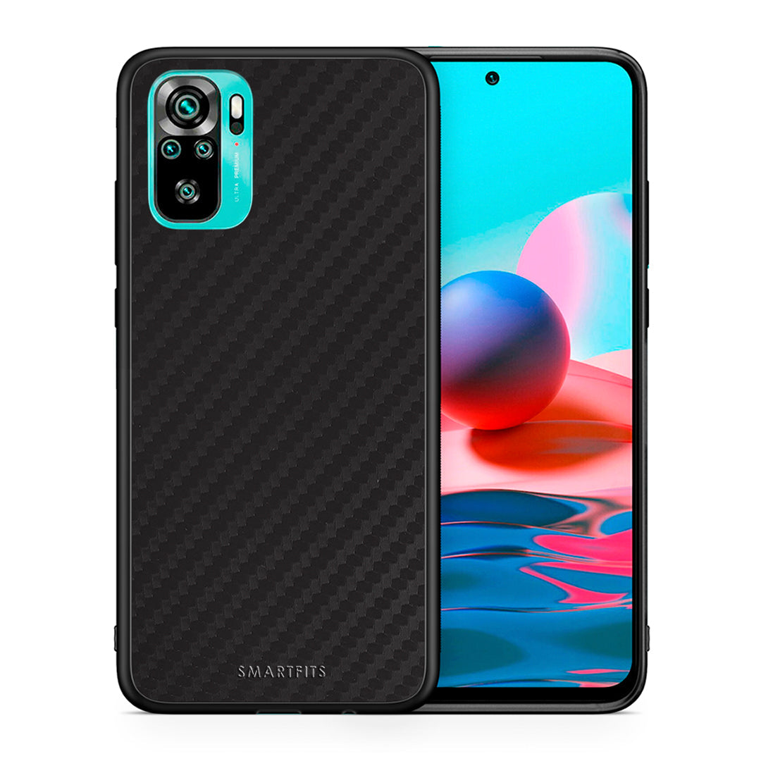 Θήκη Xiaomi Redmi Note 10 Carbon Black από τη Smartfits με σχέδιο στο πίσω μέρος και μαύρο περίβλημα | Xiaomi Redmi Note 10 Carbon Black case with colorful back and black bezels