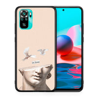 Thumbnail for Θήκη Xiaomi Redmi Note 10 In Love από τη Smartfits με σχέδιο στο πίσω μέρος και μαύρο περίβλημα | Xiaomi Redmi Note 10 In Love case with colorful back and black bezels