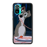 Thumbnail for Xiaomi Redmi Note 10 Lady And Tramp 1 Θήκη Αγίου Βαλεντίνου από τη Smartfits με σχέδιο στο πίσω μέρος και μαύρο περίβλημα | Smartphone case with colorful back and black bezels by Smartfits