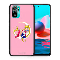 Thumbnail for Θήκη Xiaomi Redmi Note 10 Moon Girl από τη Smartfits με σχέδιο στο πίσω μέρος και μαύρο περίβλημα | Xiaomi Redmi Note 10 Moon Girl case with colorful back and black bezels