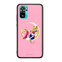 Thumbnail for Xiaomi Redmi Note 10 Moon Girl θήκη από τη Smartfits με σχέδιο στο πίσω μέρος και μαύρο περίβλημα | Smartphone case with colorful back and black bezels by Smartfits