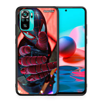 Thumbnail for Θήκη Xiaomi Redmi Note 10 Spider Hand από τη Smartfits με σχέδιο στο πίσω μέρος και μαύρο περίβλημα | Xiaomi Redmi Note 10 Spider Hand case with colorful back and black bezels