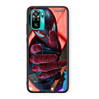 Thumbnail for Xiaomi Redmi Note 10 Spider Hand Θήκη από τη Smartfits με σχέδιο στο πίσω μέρος και μαύρο περίβλημα | Smartphone case with colorful back and black bezels by Smartfits