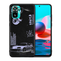 Thumbnail for Θήκη Αγίου Βαλεντίνου Xiaomi Redmi Note 10 Tokyo Drift από τη Smartfits με σχέδιο στο πίσω μέρος και μαύρο περίβλημα | Xiaomi Redmi Note 10 Tokyo Drift case with colorful back and black bezels