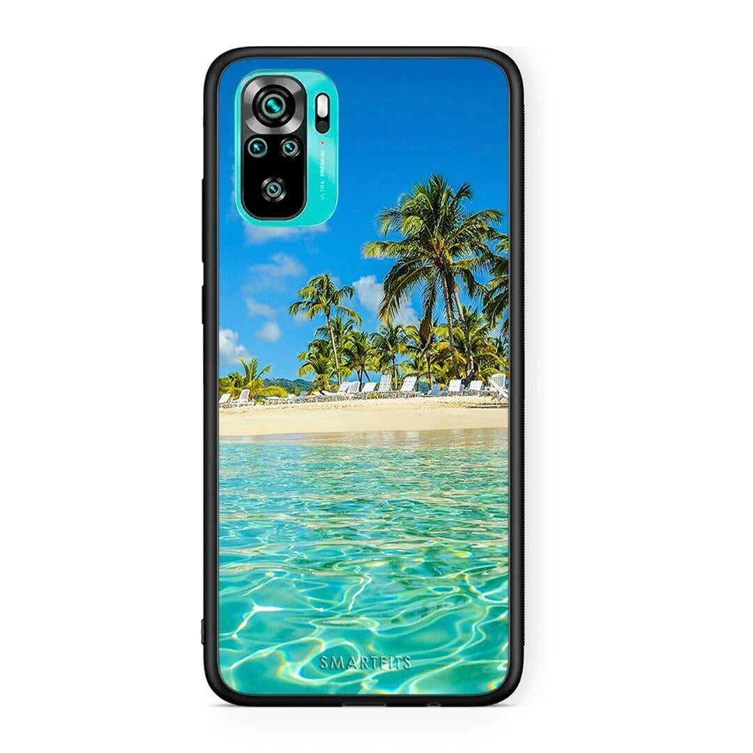 Xiaomi Redmi Note 10 Tropical Vibes Θήκη από τη Smartfits με σχέδιο στο πίσω μέρος και μαύρο περίβλημα | Smartphone case with colorful back and black bezels by Smartfits