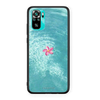 Thumbnail for Xiaomi Redmi Note 10 Water Flower Θήκη από τη Smartfits με σχέδιο στο πίσω μέρος και μαύρο περίβλημα | Smartphone case with colorful back and black bezels by Smartfits