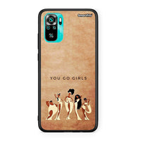 Thumbnail for Xiaomi Redmi Note 10 You Go Girl θήκη από τη Smartfits με σχέδιο στο πίσω μέρος και μαύρο περίβλημα | Smartphone case with colorful back and black bezels by Smartfits